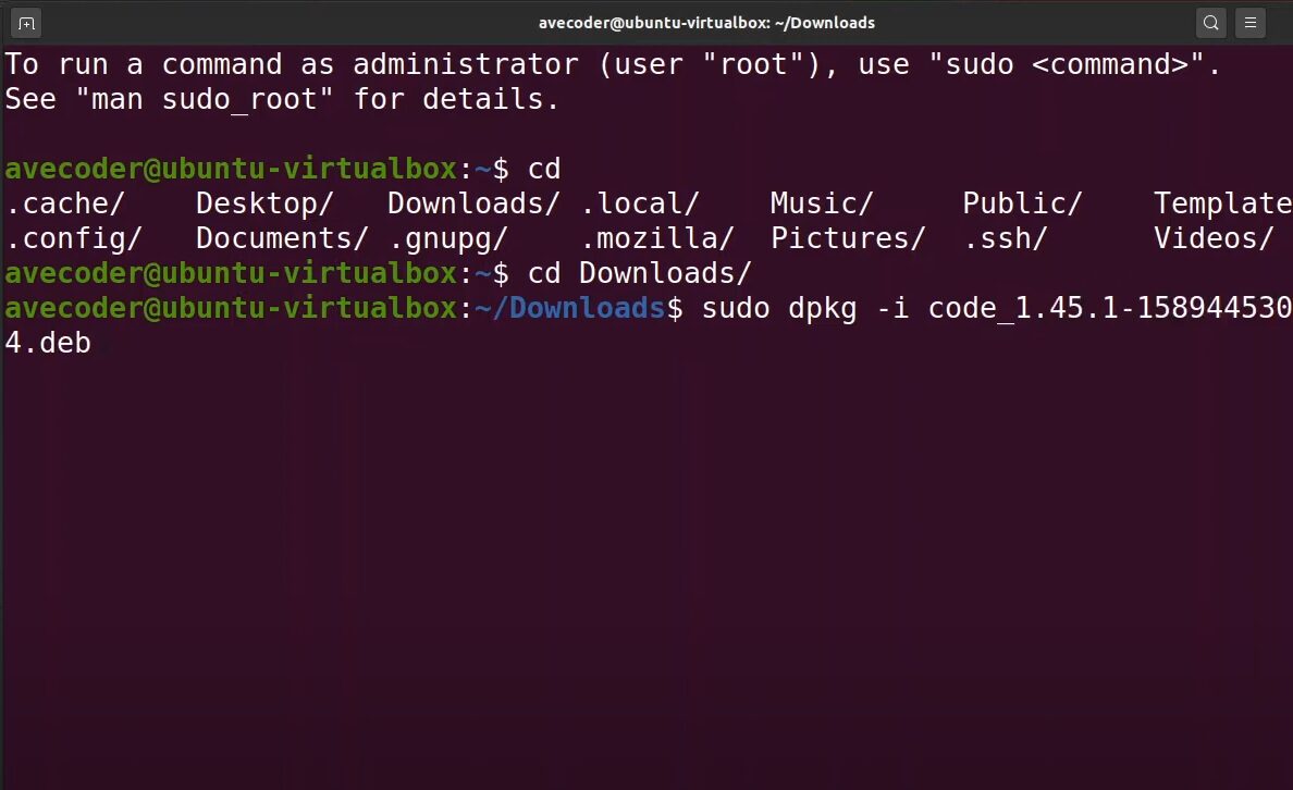 vscode_linux_installation